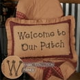 thumbnail image 4 of VHC Brands Landon Fall Holiday Throw Pillow, Welcome Patch, 4 of 7