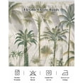 thumbnail image 5 of Palm Tree Bed Skirt Cal King Size, Sage Green Tropical Nature Plant Watercolor Wrap Around Bed Skirting with Adjustable Elastic Strap, Dust Ruffled Pleated Bedskirts 16 Inch Drop for Bedroom Beds, 5 of 9
