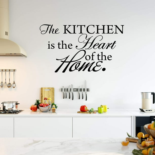 VWAQ The Kitchen is The Heart of The Home Wall Decal Sticker Decor