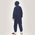 thumbnail image 7 of Womens One Piece Jumpsuits Zip-Up Pajamas Casual Hooded Onesies Long Sleeve Jogger Playsuits Loungewear with Pockets Navy, L, 7 of 7
