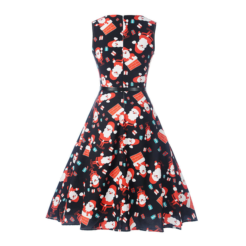 christmas print dresses 2018