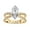 Yellow Gold, variant on Split Shank Solitaire Engagement Rings for Women Center 10x5mm Marquise and Round Cut Lab Created Moissanite Wedding Anniversary Ring in 14K Solid Rose Gold Size-9