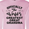 thumbnail image 4 of Inktastic Officially the World's Greatest Great Grandma Long Sleeve T-Shirt, 4 of 5
