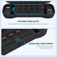 thumbnail image 6 of FL Carrying Case for Nintendo Switch 2 , Slim Hard Travel Case for Switch 2 Console & Accessories, Lightweight Ballistic Nylon Shell, 10 Game Slots, Soft Lining, 6 of 8