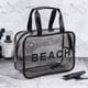 thumbnail image 5 of Neceser Maquillaje Cosmético Bolsa Transparente Portátil Impermeable Transparente Viaje Gran Almacenamiento Negro，S JAMW Sencillez, 5 of 5