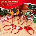 thumbnail image 6 of joyin pack of 8 christmas headbands with different designs for christmas and holiday parties (one size fit alll), 6 of 8
