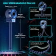 thumbnail image 2 of Teddy Run Multi-functional Portable Baby Stroller Fan, 4-speed settings, high speed 6600 rpm, USB charging, extendable tripod, suitable for use on desks, baby strollers, treadmills and bicycles, 2 of 5