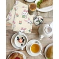 thumbnail image 4 of Easter Bunny Kitchen Dish Towels for Drying Dishes Set of 4, Eggs Lovely Rabbits Spring Tulips Floral Yellow Waffle Weave Microfiber Hand Tea Bathroom Towels Quick Dry & Absorbent Towel 15.7x23.6, 4 of 7