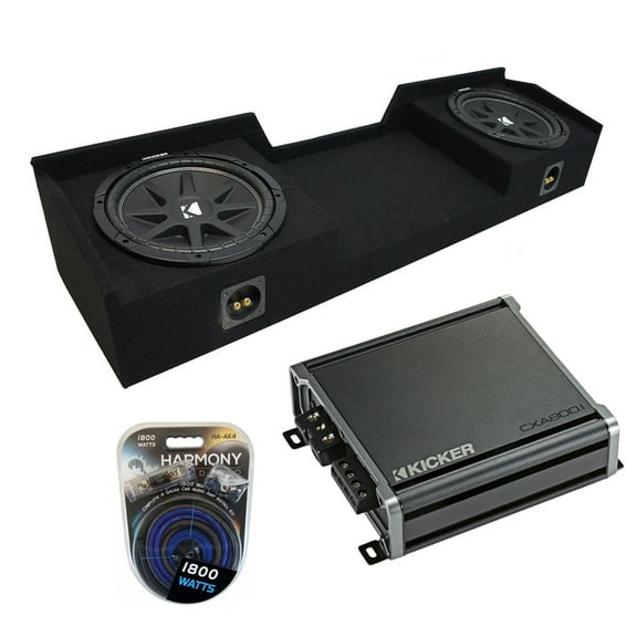 04-15 Fits Nissan Titan King or Crew Kicker Comp C12 Dual 12 Sub Box CXA8001 Amp