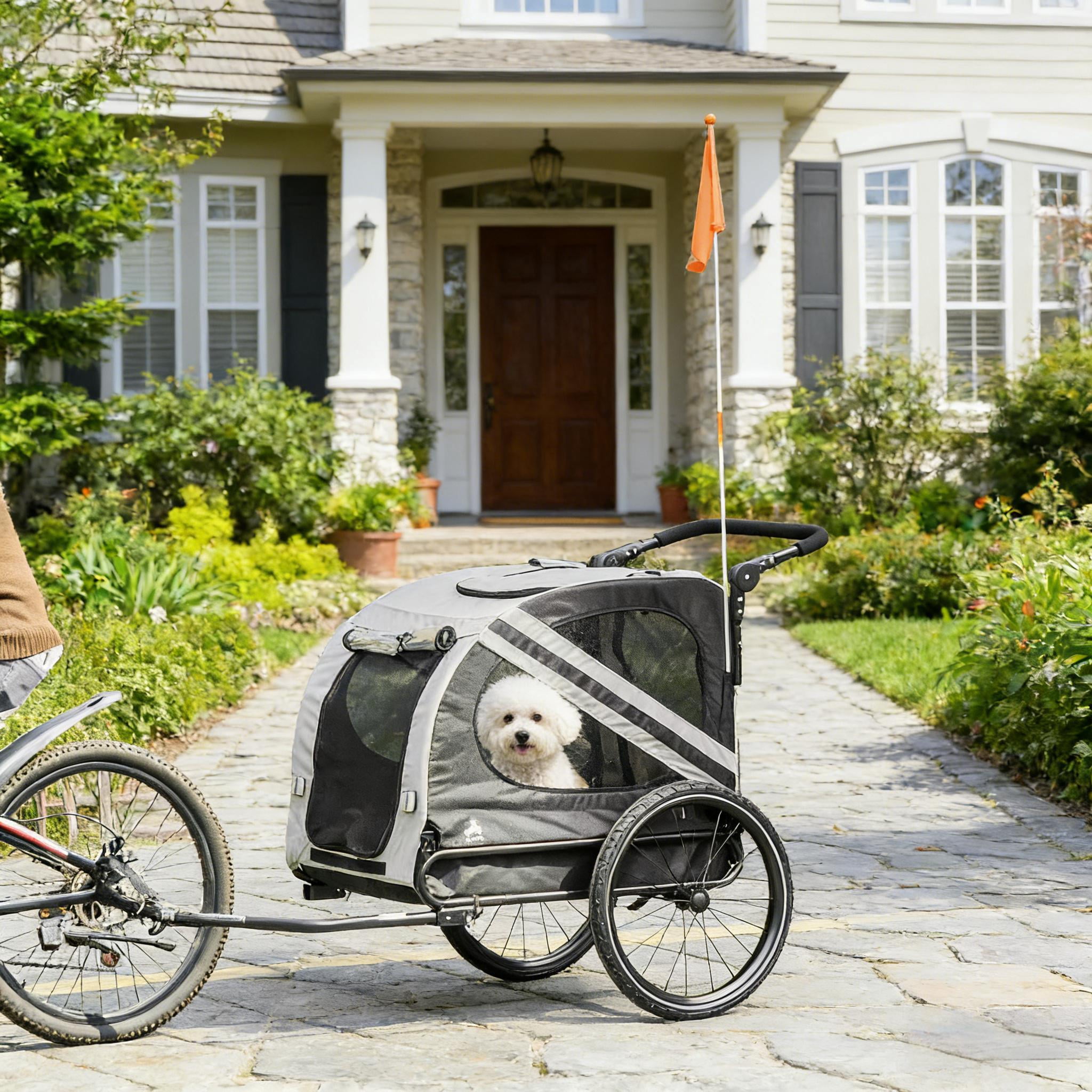 Dog Stroller Bicycle Carrier, Pet Bike Trailer
