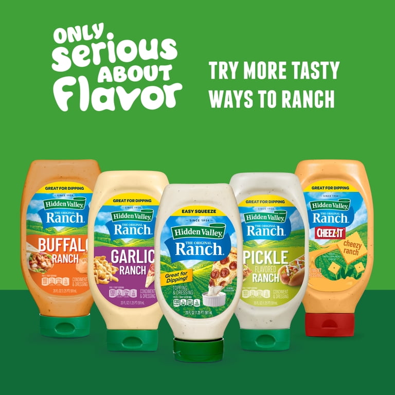 Hidden Valley Gluten-Free Ranch Dressing, 20oz - Keto Friendly, Cheezy  Twist, Perfect for Dipping - Walmart.com