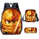 thumbnail image 2 of Mochila Phantom Ninja, mochila para estudiantes Ninjago, mochila de dibujos animados de anime, bolso tipo cartera, estuche para lápices, 2 of 5