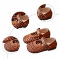 thumbnail image 3 of Gyujnb Toddler Girls Breathable Woven Mary Jane Shoes with Adjustable Buckle, Flat Heel Casual Footwear for Summer Wear (Girls),2-2.5 Years, 3 of 7
