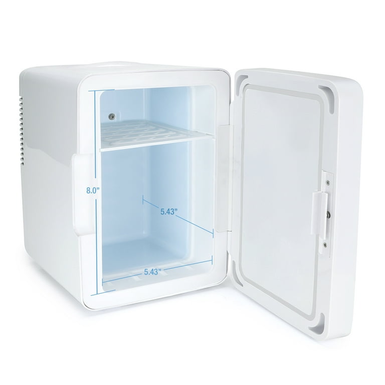 Personal Chiller Mini Fridge Small Space Cooler, White Marble