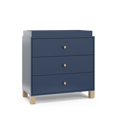 thumbnail image 3 of Storkcraft California 3 Drawer Chest With Topper, Midnight Blue and Driftwood, 3 of 17
