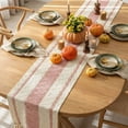 thumbnail image 4 of Boho Table Runner, Farmhouse Macrame Wedding Table Runner For Garden & Outdoor Decor, Summer And Autumn Bridal Shower Decor, Rustic Woven Cotton Crochet Lace With Tassels For Living Room, 72x12 Inch, 4 of 8