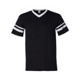 thumbnail image 1 of Augusta Sportswear - Camiseta de manga XXX para hombre, diseño de rayas, color negro y blanco Ropa deportiva Augusta 360, 1 of 1