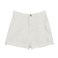 thumbnail image 3 of Pantalones cortos casuales Pantalones cortos sueltos de mujer Pantalones cortos de pierna ancha de cintura alta, Blanco, 4XL kenally AP001507-07B, 3 of 7