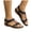 Black, variant on Women's Elastic Slingback Sandals Comfortable Non Slip Rhinestone Bohemian Walking Sandal Lightweight Dressy Shoes Black Size 6.5