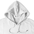 thumbnail image 7 of sususu Mens Plain Hoodies Pullover Casual Hooded Sweatshirt Long Sleeve Pullover With Color Design For Athletic Streetwear Comfortable Lightweight Hoodie,White,XXL, 7 of 7