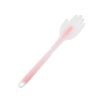 Unique Bargains Portable Scraper Long palm Manual Massager Tool 15.75"x3.15" 1 Pc Striped handle Pink