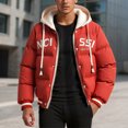 thumbnail image 2 of Winter Jacket Heavy Duty Insulated Hooded Coat For Cold Weather Windproof Water Outdoor Sport Casual, 2 of 5
