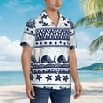 thumbnail image 3 of Fotbe Sea Underwater Animals1 Camisa Hawaiana para Hombre Unisex – Camisa Casual de Verano con Botones de Manga Corta de Algodón y Lino,Small, 3 of 7