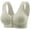 Light Green, variant on NIEWTR Women Front Closure Bras Wireless Snap Closing Bra No Underwire Older Senior Bras with Adjustable Straps(Beige,L)