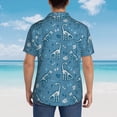 thumbnail image 6 of Fotbe Dinosaur Skull Hawaiian Shirt for Men Unisex Summer Beach Casual Short Sleeve Cotton Linen Button Down Shirts-XX-Large, 6 of 9