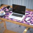 thumbnail image 3 of Long Mouse Pads for Desk,Pink and Purple Of Leopard Print Desk Mats on Top Of Desks, Desk Mouse Pad Extra Large with 3mm Non-Slip Base and Stitched Edge for Gaming,Office,Work,Home 35.4"x15.7", 3 of 6