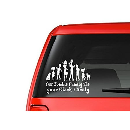 Zombie Family (F12) Vinyl Decal Sticker Car/Truck Laptop/Netbook Window