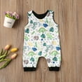 thumbnail image 2 of Coduop Toddlers Baby Boys Girls Sleeveless Print Romper Jumpsuit Summer Bodysuit 0-3 Years, 2 of 6