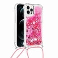 thumbnail image 1 of Funda FOXDOCK para iPhone 12 Pro con Cuerda Ajustable, Brillo Líquido, Protección Antigolpes y Lente – Ideal para Regalo, 1 of 6