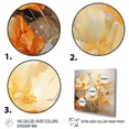 thumbnail image 3 of Designart "Peach Buttercups love expression I" Floral Floater Framed Canvas Print, 3 of 7