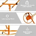 thumbnail image 4 of Garvee 16-Ft Drywall Lift, 150 lb Panel Hoist, 360° Rotate/60° Tilt, Telescopic Arm, 3 Locking Casters,Orange, 4 of 7