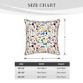 thumbnail image 2 of KLL Colorful Spots Decorative Throw Pillow Covers Velvet Soft for Couch Sofa Bedroom Living Room Outdoor (No pillow core)- 16"x16", 2 of 5
