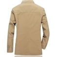 thumbnail image 4 of Chaqueta de primavera Blazers para hombre Blazer informal de algodón Abrigo de traje Blazer para hombre Chaquetas masculinas, 4 of 5