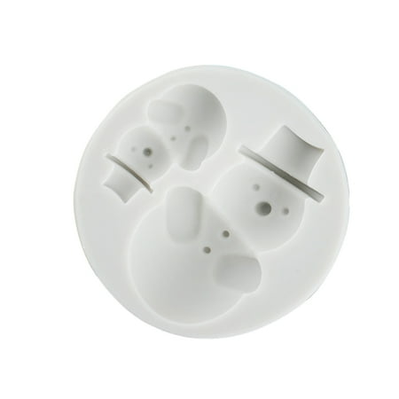 

Christmas Snowman Chocolate Mold Silicone Fondant Cake Mold Mold Cookies Baking Tool for Clay DIY Craft