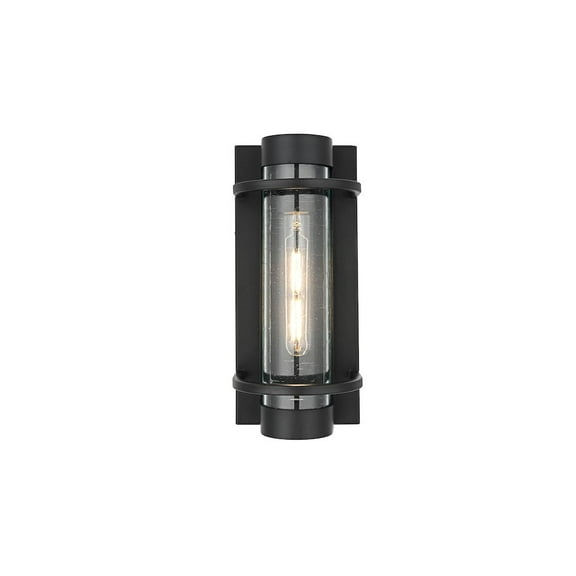 Elegant Lighting Parrish 7 inch Outdoor Pendant in Black