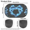 thumbnail image 7 of Yuyamidu 2 Pack Blue Jellyfish Car Side Window Sun Shade for Sedan Truck SUV Hibiscus Auto Sun Visor Fashion Vehicle Backseat Sunshades for Side Window, 7 of 7
