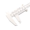 thumbnail image 3 of Calibrador Único Bargains 150mm 6 pulgadas Regla Plástica Métrica Mini Doble Escala Herramientas de Medición Blanca 2Pcs, 3 of 5