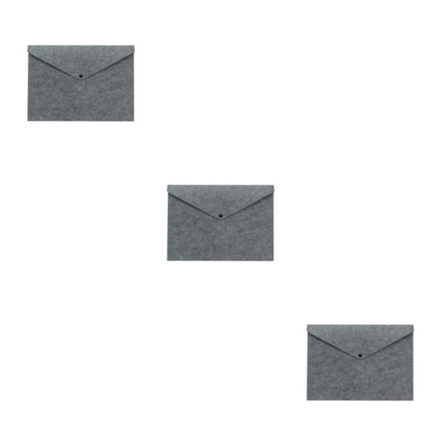 Guardoinrt Felt Folder Organizer Easy Organization At Fingertips File Document Bag File Folders File Storage Clutter-free grey 3Set