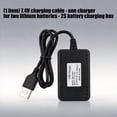 thumbnail image 6 of 2 In 1 USB Power 7.4V Lithium Batteries Chargers Cord Compatible for 350mAh To 2200mAh Batteries for Remote Car, 6 of 9