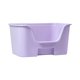 thumbnail image 3 of Cajas de arena para gatos de lados altos Inodoro abierto para gatos Recipiente grande para arena para gatos para interiores Violeta sin rueda, 3 of 8