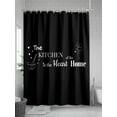thumbnail image 5 of Black Kitchen Small Stall Shower Curtain, Waterproof Shower Curtains for Bathroom, Spring Floral Love Heart Washable Fabric Cloth Bath Curtain for Bathtub Decoration with Hooks 36x72 Inches, 5 of 6