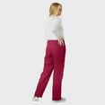 thumbnail image 2 of SPECTRUM UNIFORMS Unisex Scrub Pant Cargo Pant | Elastic and Drawstring Waist Soft Fabric Ideal for Medical Professionals Lab Work Wear Nurse Pant Wine, 2 of 5