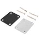 thumbnail image 1 of 2024 Guitar Neck Plate Metal Shim 4 Holes Reinforcement Board Instrument Accessory for Replacement, 1 of 5