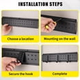 thumbnail image 5 of Studyset 16 PcsGarage Tool Organizer Wall Mount, Tool Storage Organization 64 in Heavy-Duty Garden Tool Storage Organization System with 12 Adjustable Hooks, Metal Garage Storage Rack for Basement, 5 of 8