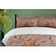thumbnail image 4 of Ambesonne Ethnic Duvet Cover Set, Charming Vintage Tree, King, Orange Mauve Taupe, 4 of 6