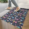 thumbnail image 4 of Dark Blue Little Princess Pattern Door Rugs,Washable Non Slip Door Mats Indoor,Decorative Door Mats,Entry Mat Indoor for Entrance,Bedroom,Kitchen,Bathroom,17"x30", 4 of 6